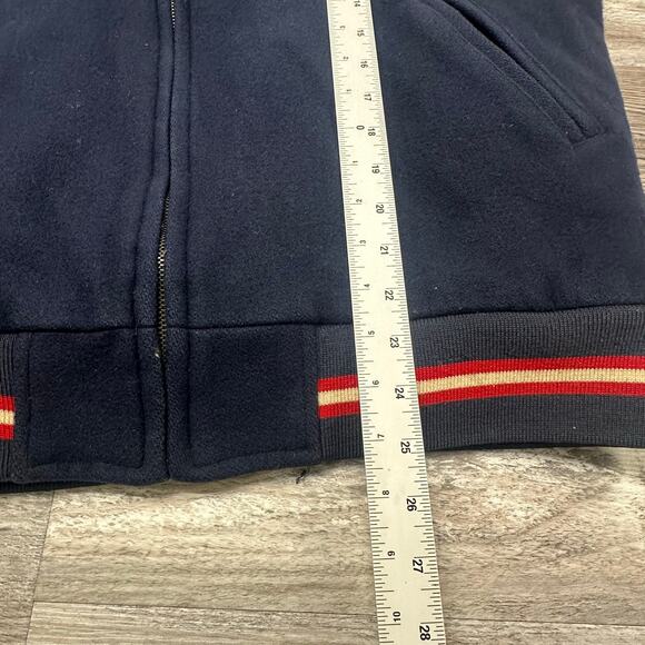 Mitchell & Ness Mens L‎ Wool Insulated Varsity Football Leather Letterman Jacket - Picture 8 of 9